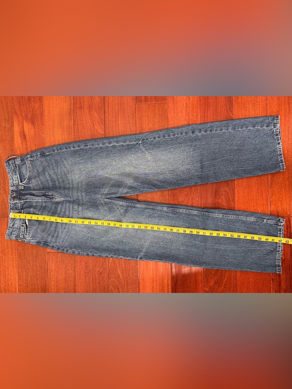 H&M &Denim Ultra High Waist Wide Leg Jeans Women’s Size 2 Blue Medium Wash - Picture 5 of 11